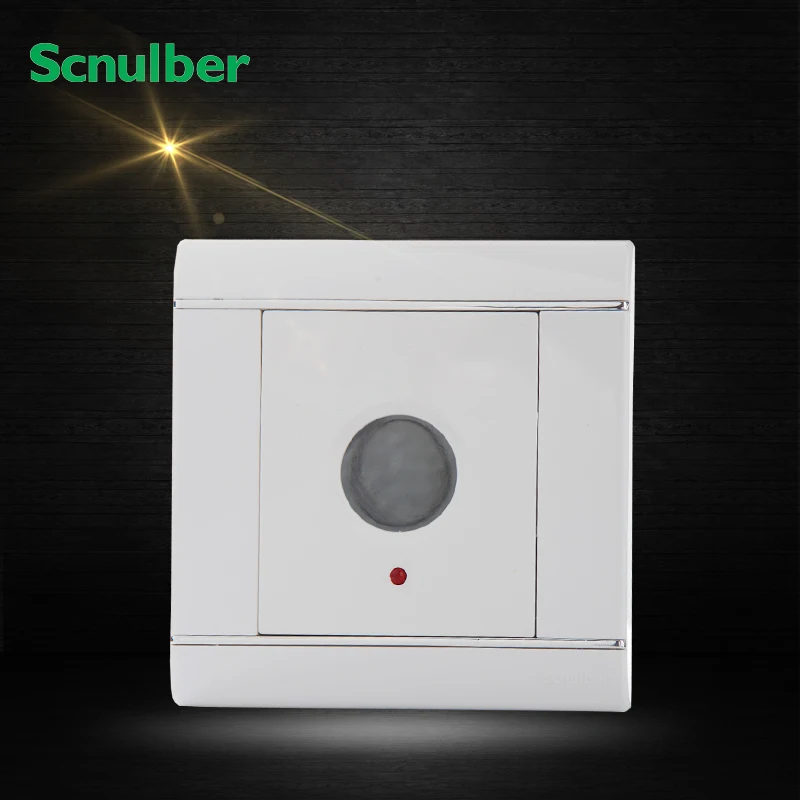 1pc 86x86 White Fllor Light 60s Touch Delay Wall Switch Switches