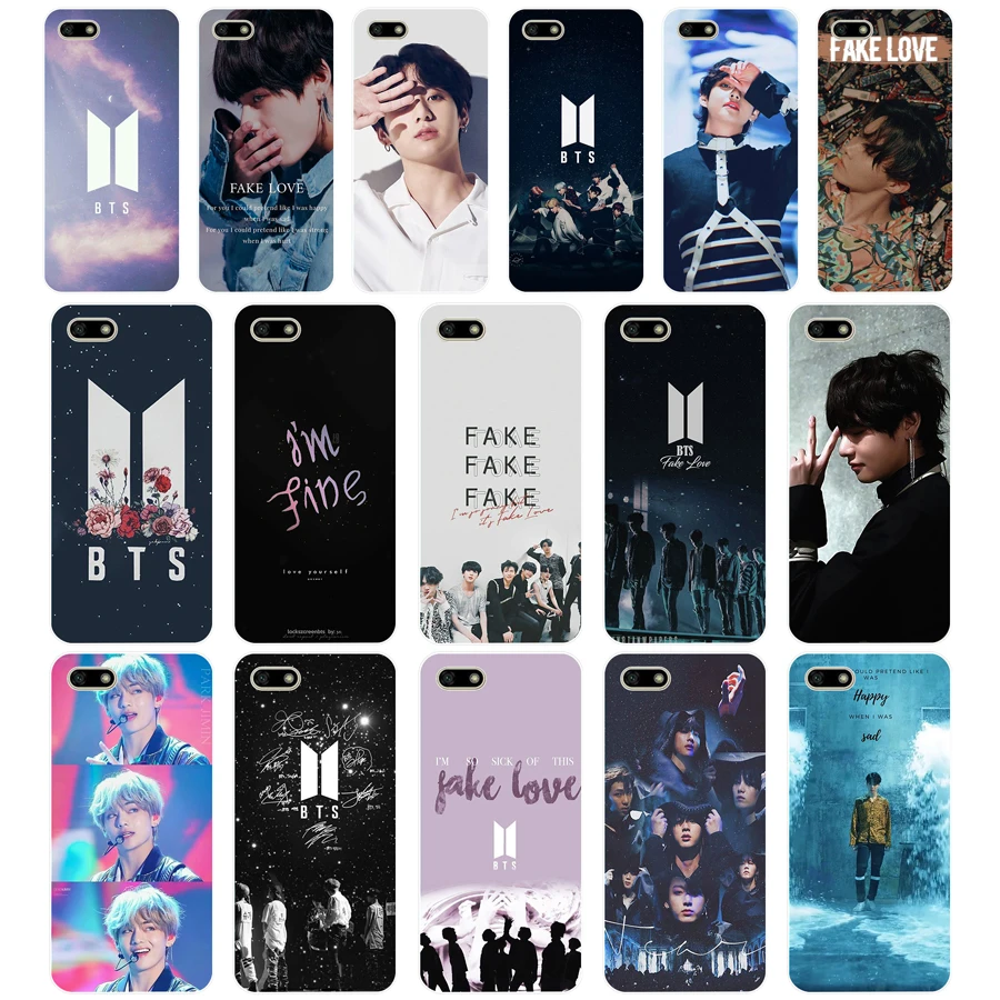 

249H BTS FAKE LOVE Soft Silicone Tpu Cover Case for huawei Honor 7a pro 7x play case