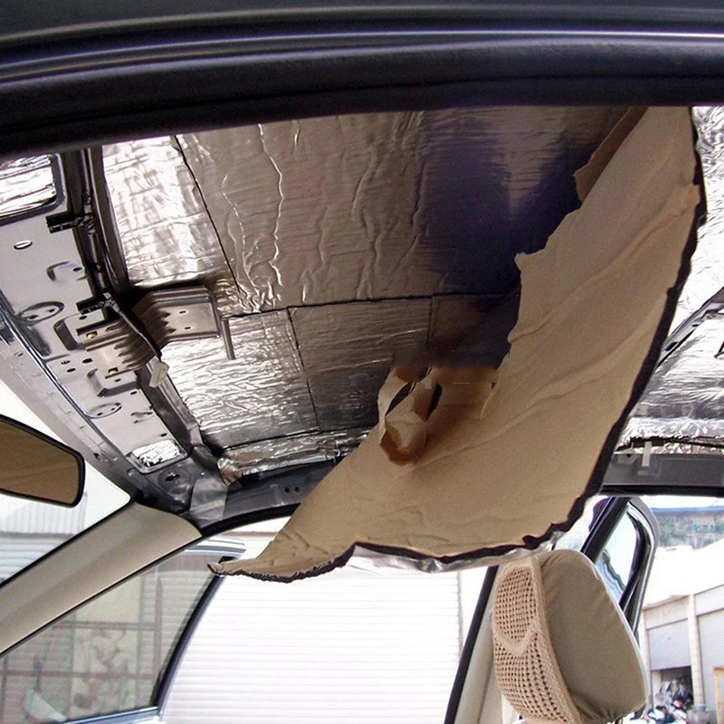 Автомобильный потолочный межсетевой экран дверь багажник термозвук щит Deadener изоляционный дверной коврик Материал Тест дверной коврик против шумопоглощающего Nois