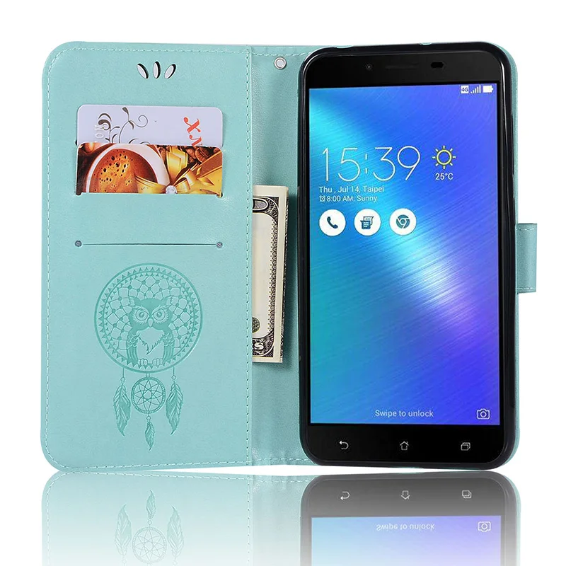 Чехол-портмоне для Asus ZC553KL, роскошный кожаный чехол-бумажник, чехол-книжка Etui для ASUS ZenFone 3 Max ZC553KL, чехол-книжка, Fundas