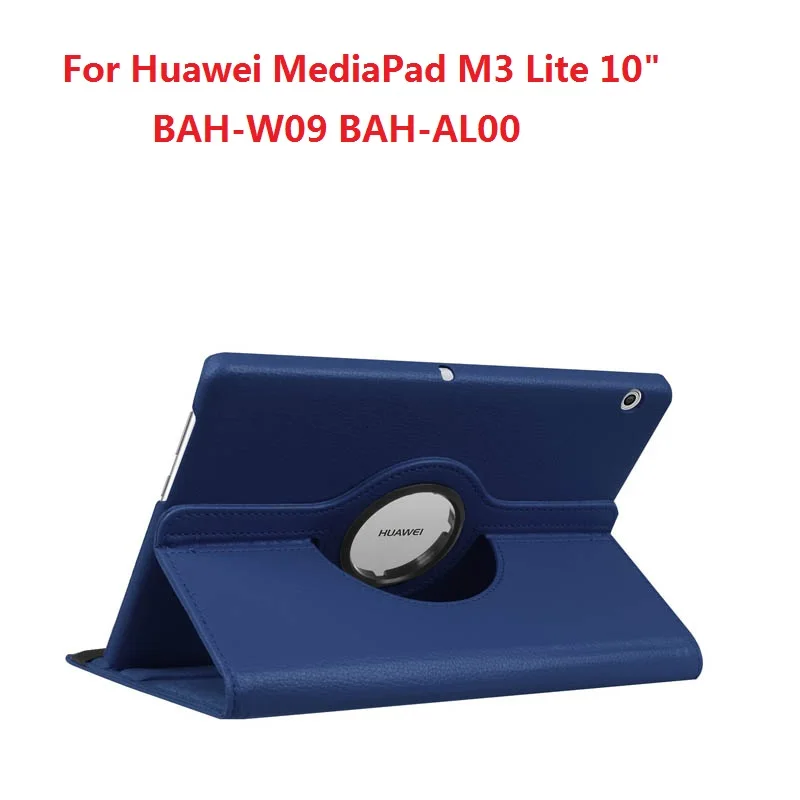 Чехол для huawei MediaPad T3 10 T5 M2 M3 Lite 10,1 M5 Por 10,8 Flio из искусственной кожи, чехол для планшета huawei Honor Play Pad 2 9,6 - Цвет: m3 LITE 10 Blue