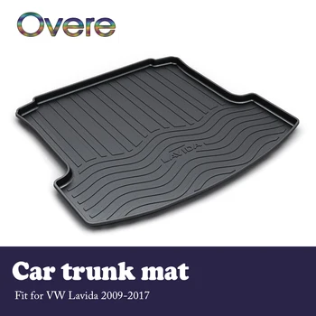 

Overe 1Set Car Cargo rear trunk mat For VW Lavida 2009 2010 2011 2012 2013 2014 2015 2016 2017 Waterproof carpet Anti-slip mat