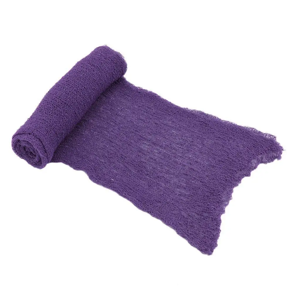 40*150 см детское одеяльце для новорожденных реквизит для фотосъемки эластичная вязаная пеленка полые обертывания s гамак фото пеленки одеяла