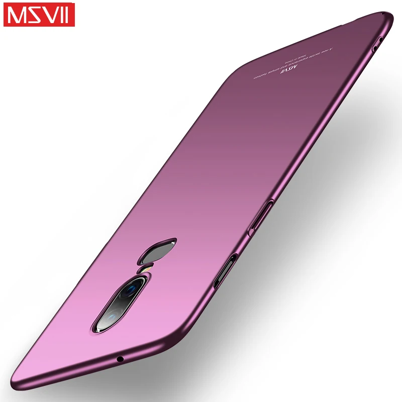 

Original MSVII For OnePlus 6 Case Luxury Thin Hard Scrub PC Full Protection Case For OnePlus 6 Phone Cases OnePlus6 Back Cover