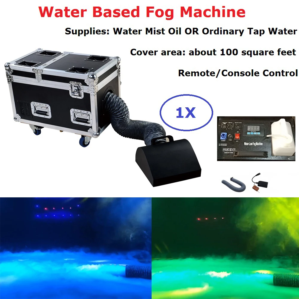 Free Shipping 1Pcs Small Size Water Based Fog Machine High Power 3000W DMX512 Stage Dj Effect Low Lying Water Fog Smoke Machine