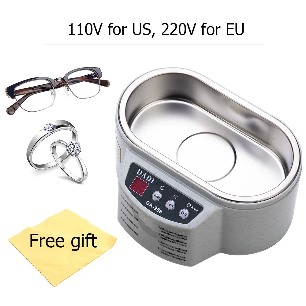 Smart Ultrasonic Cleaner Stainless Steel Ultrasound Wave Washing for