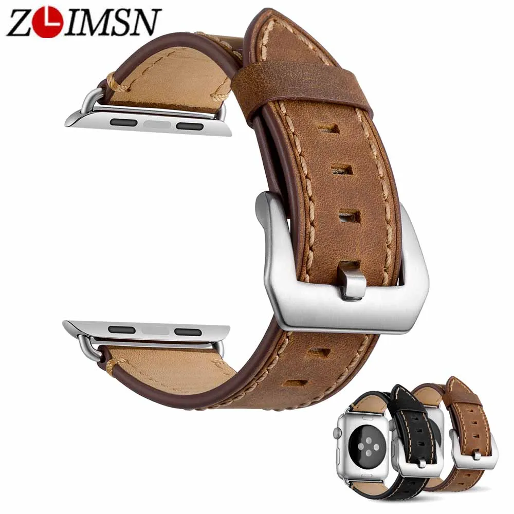 Kopen ZLIMSN Nieuwe Design Horloge Accessoires Horloge Strap Toepasselijk Voor Apple Horloge 38mm amp; 42mm Apple Horloge band Strap iWatch Armband