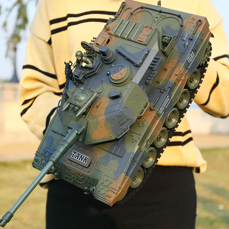 German Tiger 2A6 Battle Simulation Army Military RC Tank 1:18 2.4G Remote Control Tank With Smoke&Sound&BB Bullet&Light Function 4