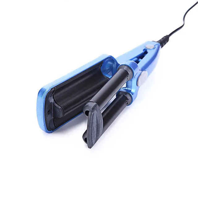 Mini Hair curler rollers 3 Triple Barrel wand curl tongs waver electric curling iron Ceramic