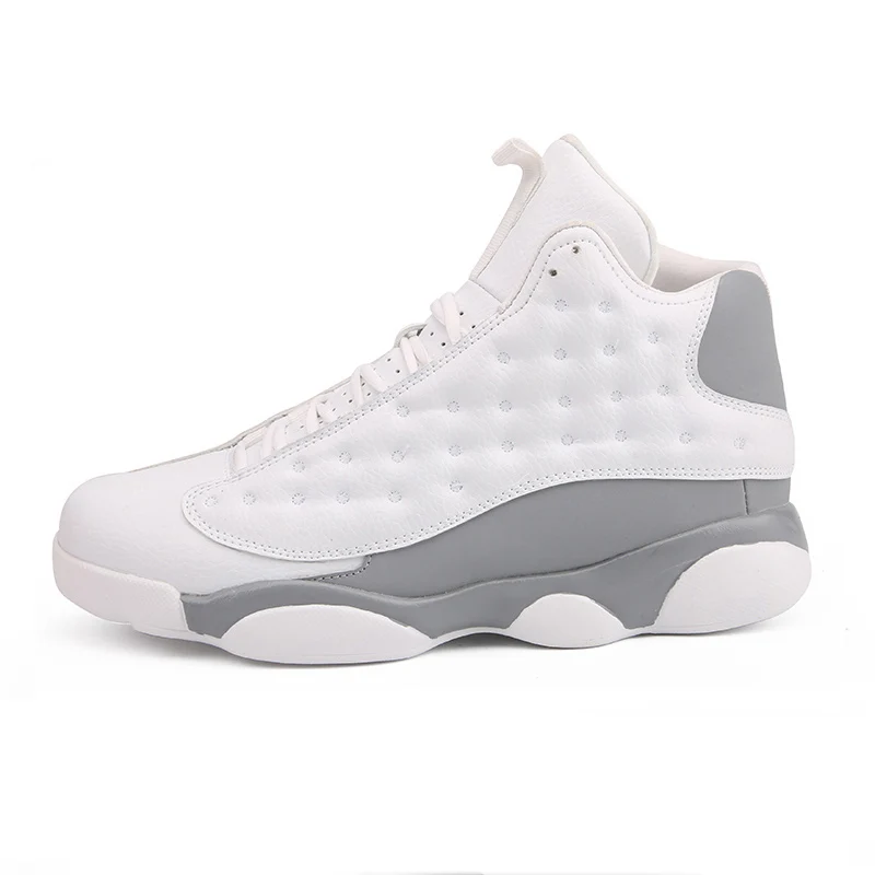 

High Top Mens Basketball Shoes Jordan Retro Basketball Boots Breathable Nonslip Lace Up White Trainers Zapatillas Sneakers Cheap