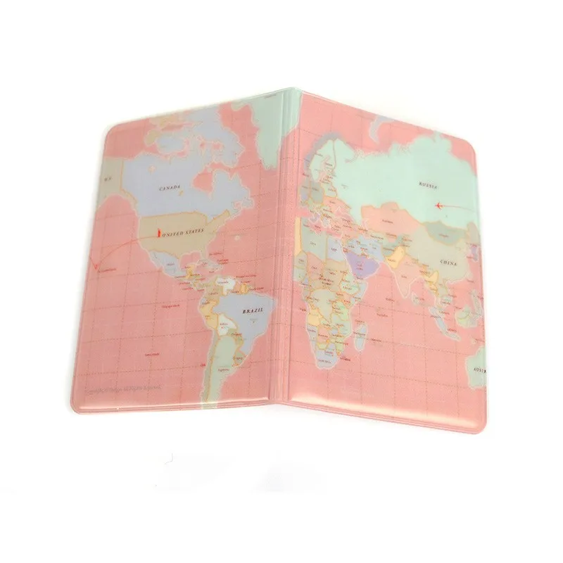 KUDIAN BEAR карта мира Обложка для паспорта кошелек для паспорта женский Держатель для паспорта защитный чехол для паспорта BIY003 PM49