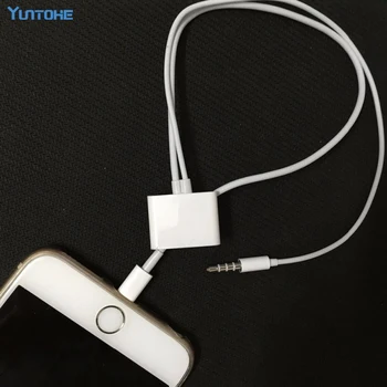 

Wholesale 100Pcs/lot 30 Pin female to 8 Pin male 3.5mm Audio Adapter Cable For iPhone 7 6plus 5 iOS 9 10 8pin to 30pin adapter