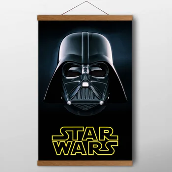 

Scrolls Paintings Star Wars Darth Vader Face Wall Art Classic Poster Canvas Prints For Living Room Decor