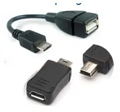 Micro USB 5Pin OTG кабель и Micro USB 5Pin Женский к Mini USB 5Pin Мужской адаптер конвертер Джек телефон планшет