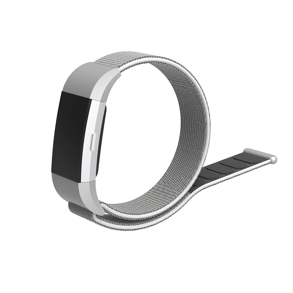 Сменный нейлоновый ремешок для наручных часов ремешок для Fitbit Charge 2 спортивный браслет сменный нейлоновый ремешок для наручных часов - Цвет: Grey