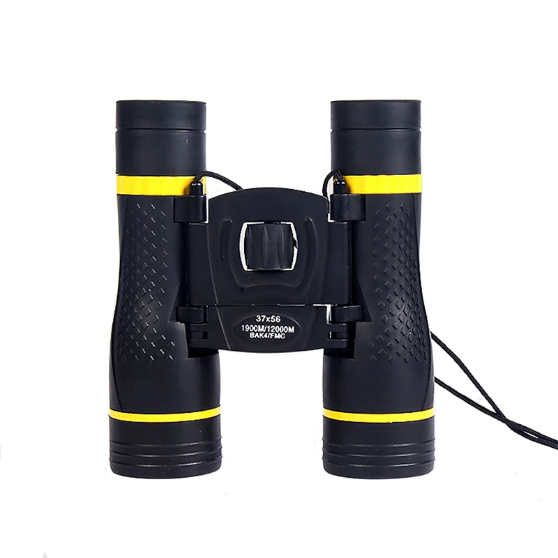 Compact Binocular 37x56 Handheld HD Waterproof 12X Optical Binoculars Portable Outdoor Camping Hunting Bird-watching Telescope Compact Binocular 37x56 Handheld HD Waterproof 12X Optical Binoculars Portable Outdoor Camping Hunting Bird-watching Telescope