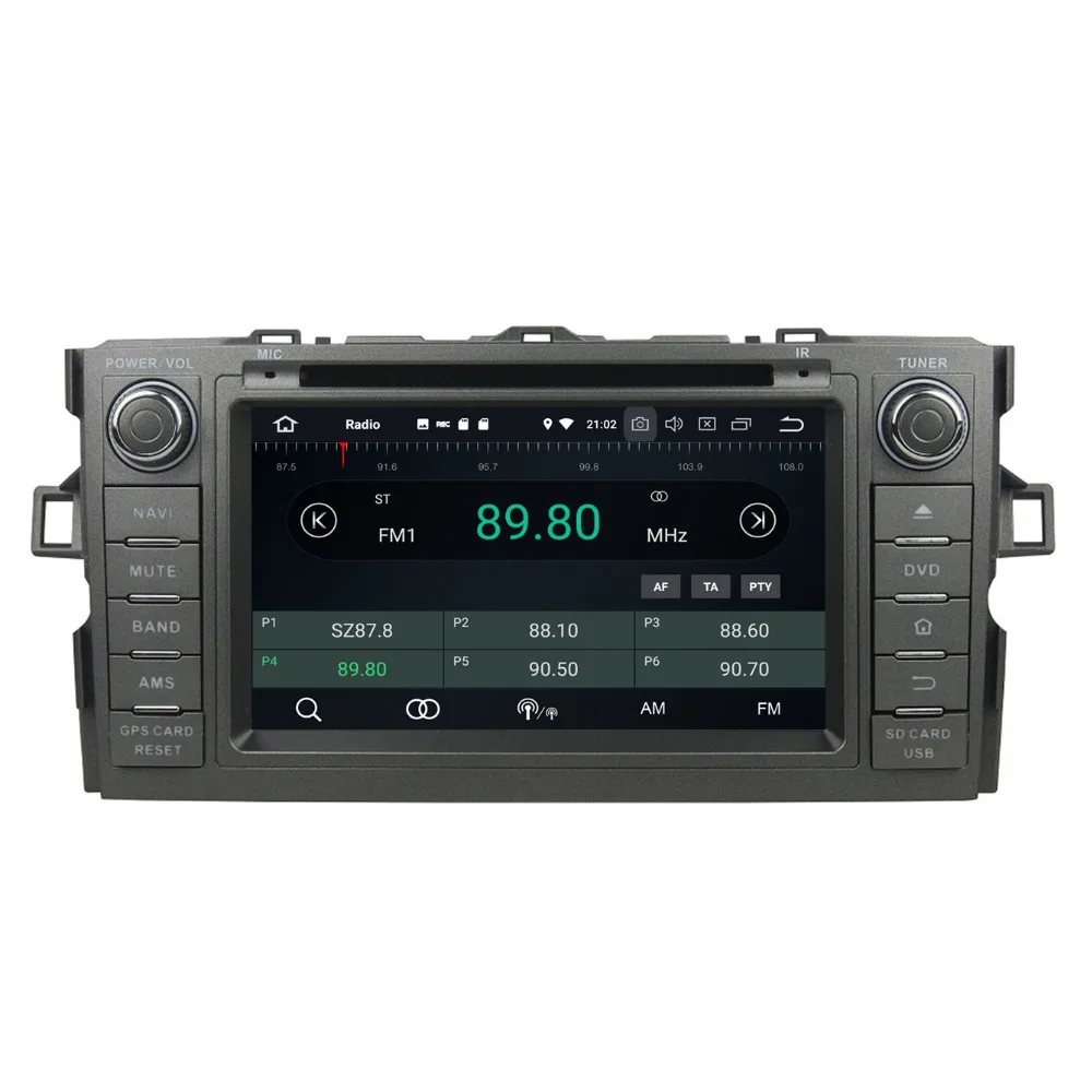 Cheap Android 8.0 Car Radio DVD GPS Stereo Multimedia for Toyota Auris 2010 2012 2013 2014 4GB RAM Bluetooth WIFI USB DVR 32GB ROM 6