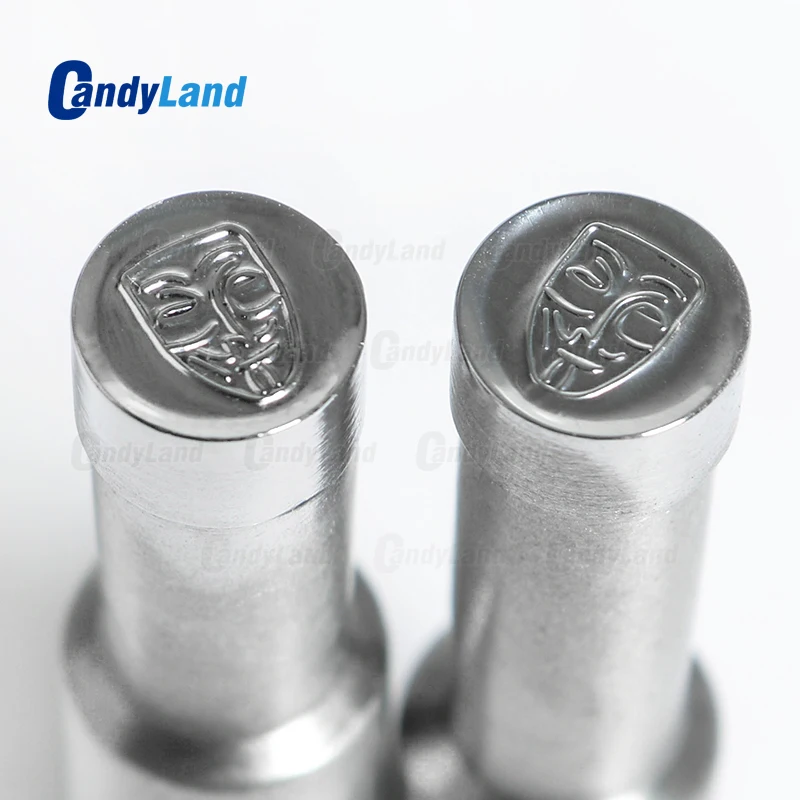 

CandyLand V-Mask Milk Tablet Die Pill Press Die Candy Tablet Stamper Set Custom Logo Punch Die Cast Pill Press For TDP0 Machine