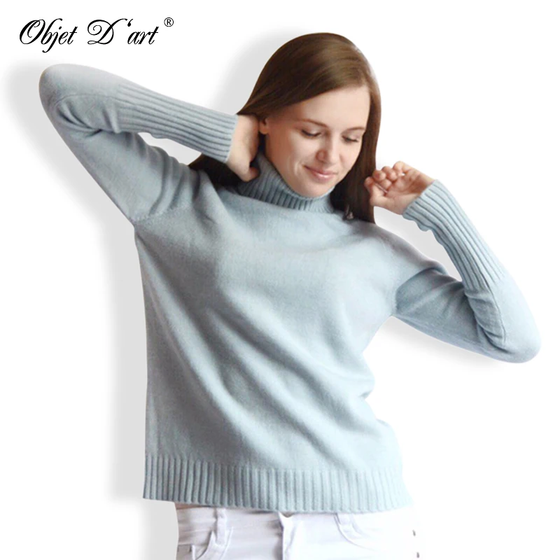 Women Thick Knitting Sweaters Korean Design Knitted Turtleneck Autumn Winter Knitwear Warm Pullover Jumper Tops Shirt | Женская одежда