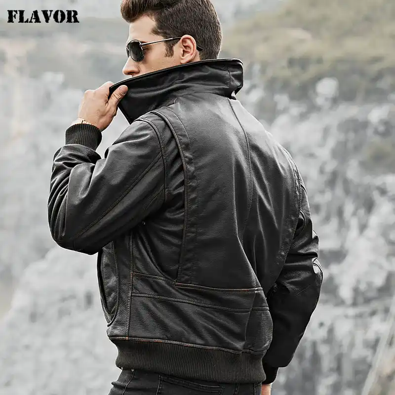 jaqueta de couro de vaca