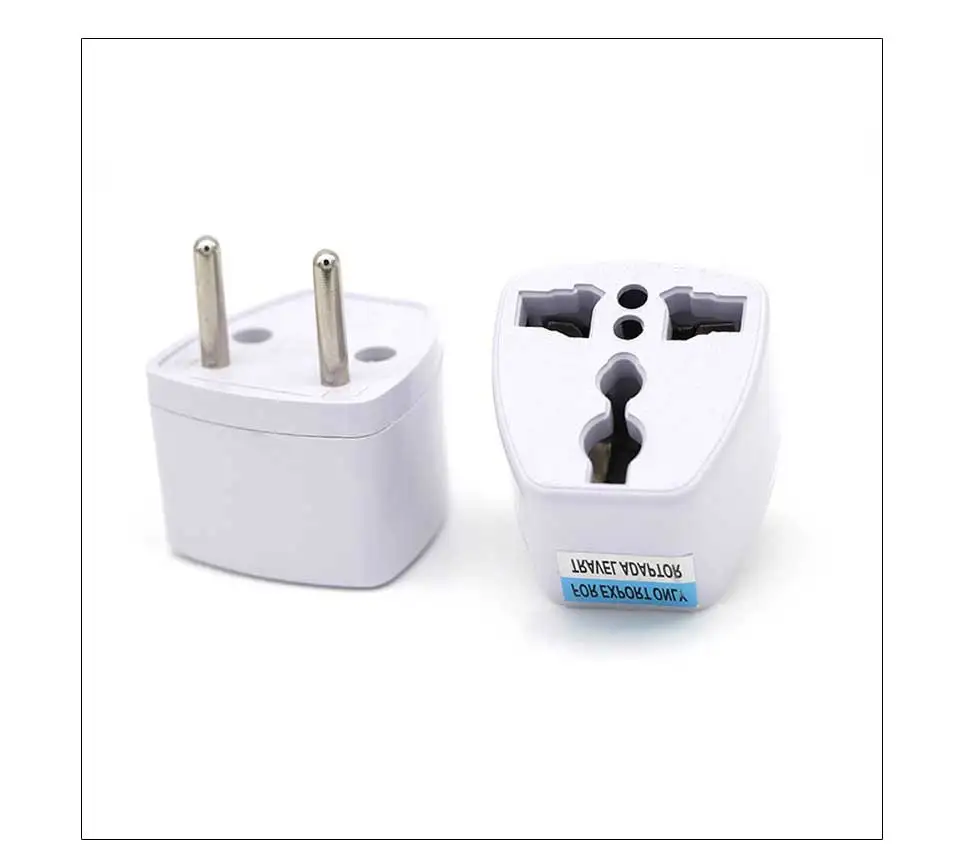 Universal European EU Plug Europe Travel Wall Power Charger Outlet Adapter Converter Input Pin Plug Adapter Connector Office Use (14)