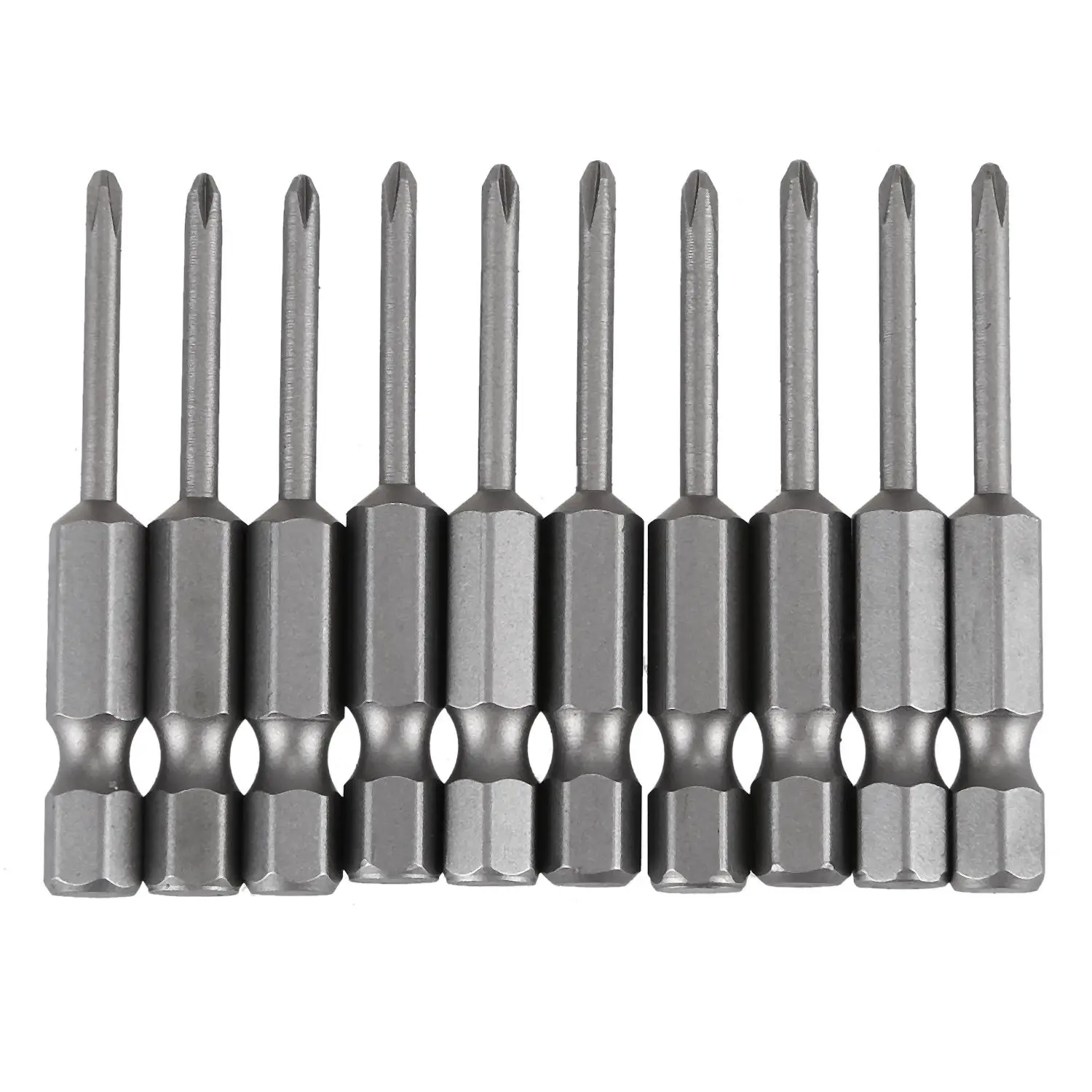 

10pcs Precision Screwdriver Set Long 50mm tip PH0 magnetic Phillips /Slotted Bits electric screwdriver head Repair Hand Tools