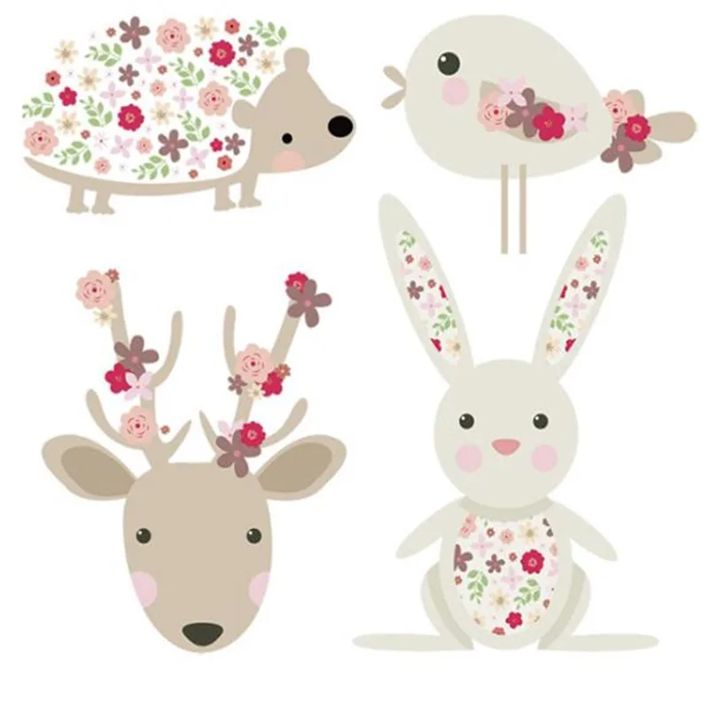 

Street Icon Women Men Clothes 210mm Cute Animals Baby Iron on transfer Printing Patches for clothing T-shirt Patch Diy Stickers