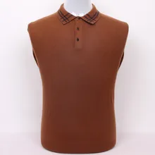 Супер большой размер коза, кашемир мужской бизнес досуг Бутик пуловер свитер плед воротник S/105-3XL/130