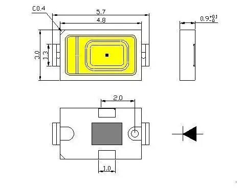 205 шт./лот светодиодный SMD 5630/5730-WW 0,5 Вт 50-55LM 4000K 3800K 4500K чип натуральный белый SMD 5730 5630 Светодиодный чип лампы