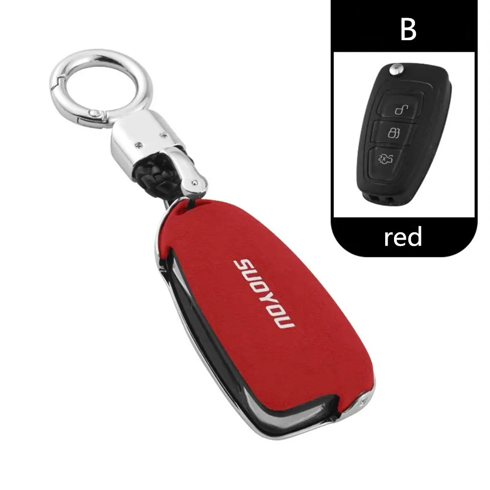

car accessories Car Key Shell Key Case Cover For Ford Ranger C-Max S-Max Focus MK3 MK4 Galaxy Mondeo Transit Tourneo Custom