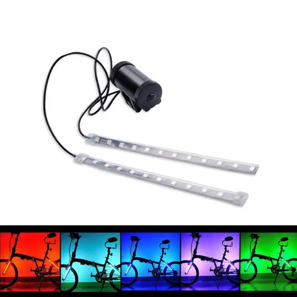 Hot 1pc 12 LED Outdoor Bike Cycling MTB Motor Decorative Strobe Flash Warning LED Strip Light Bicycle Bike Accessories