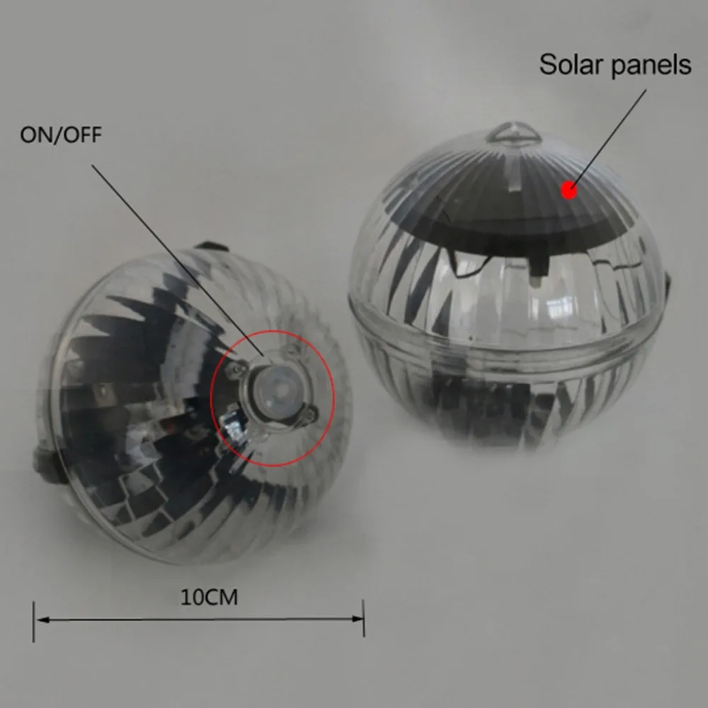 Аксессуары для бассейна, водонепроницаемый светодиодный светильник на солнечной батарее, много цветов, меняющий воду, плавающий светильник, безопасность, Прямая поставка#0611