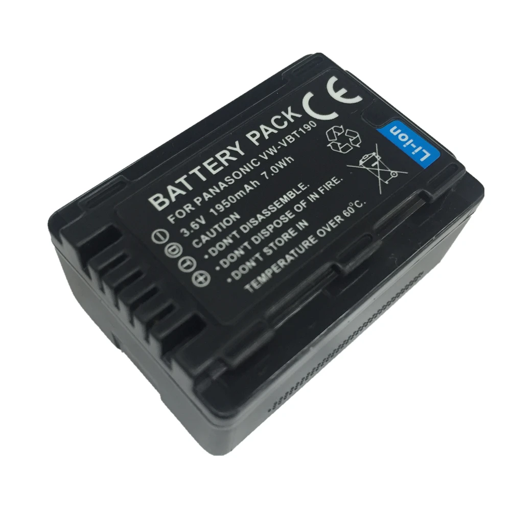VW-VBT190 VW VBT190 VW-VBT380 lithium battery For Panasonic HC-V110 HC-V130 HC-V160 HC-V180 HC-V201 HC-V210 HC-V230 HC-V250 цена VW-VBT190 VW VBT190 VW-VBT380 lithium battery For Panasonic HC-V110 HC-V130 HC-V160 HC-V180 HC-V201 HC-V210 HC-V230 HC-V250 цены онлайн