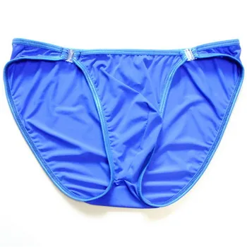 

Mens Sexy Ice Silk Briefs Micro Bikini Pouch Panties Underpant Low Waist Male Breathable Underwear Erotic Lingerie Gifts