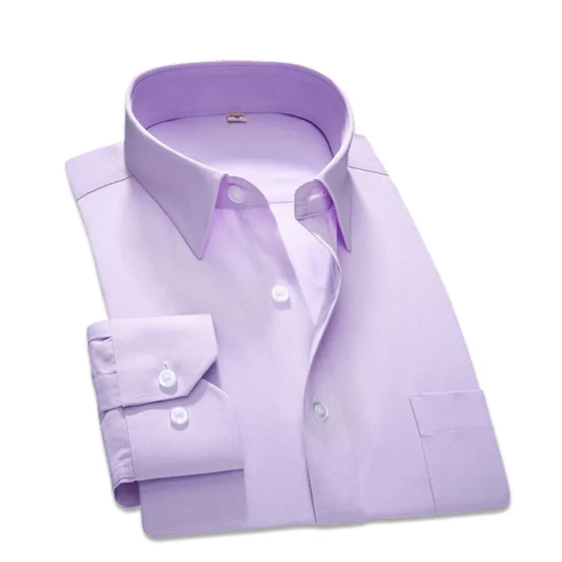 2019 ربيع جديد الرجال اللباس قميص لون نقي طويل كم أسود رجل العمل ارتداء الذكور العلامة التجارية الأعمال الكلاسيكية صالح حك الأزياء YN10268