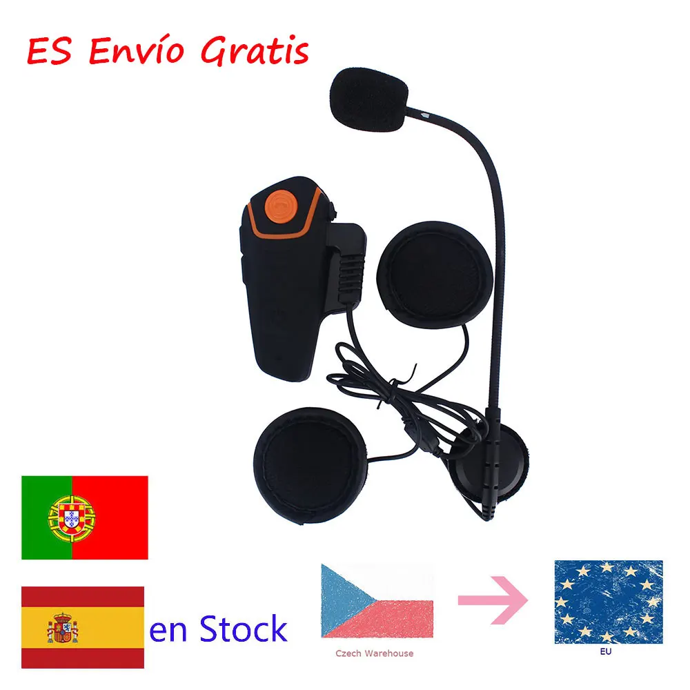 

Intercomunicador Moto motocicleta bluetooth BT-S2 IPX7 Waterproof FM 1000M Headset Motorcycle Intercom bluetooth helmet