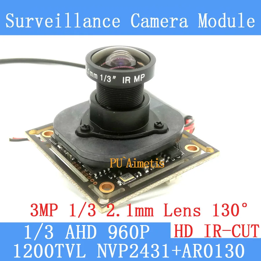 1.3MP 1280*960 AHD AR0130 CCTV 960 P мини ночного видения Камера модуль 1/3 "2,1 объектив 130 градусов наблюдения Камера