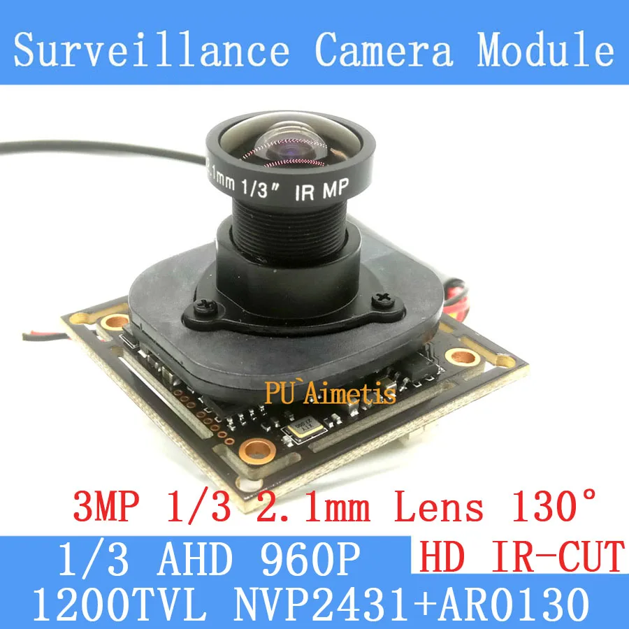 Модуль мини камеры ночного видения 1280 Мп 960*960 AHD AR0130 CCTV 1/3 P 2 1 дюйма объектив 130