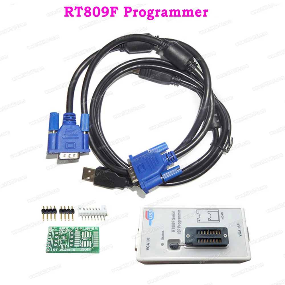 RT809F ISP программист все адаптеры SOP8 IC Clip материнская плата считыватель LCD+ PEB-1+ кабель EDID+ ISP заголовок - Цвет: RT809F