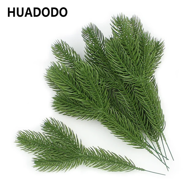 HUADODO 10 pezzi Artificiale Rami di Pino Falso Piante fiori Artificiali Albero HUADODO 10 pezzi Artificiale Rami di Pino Falso Piante fiori Artificiali Albero