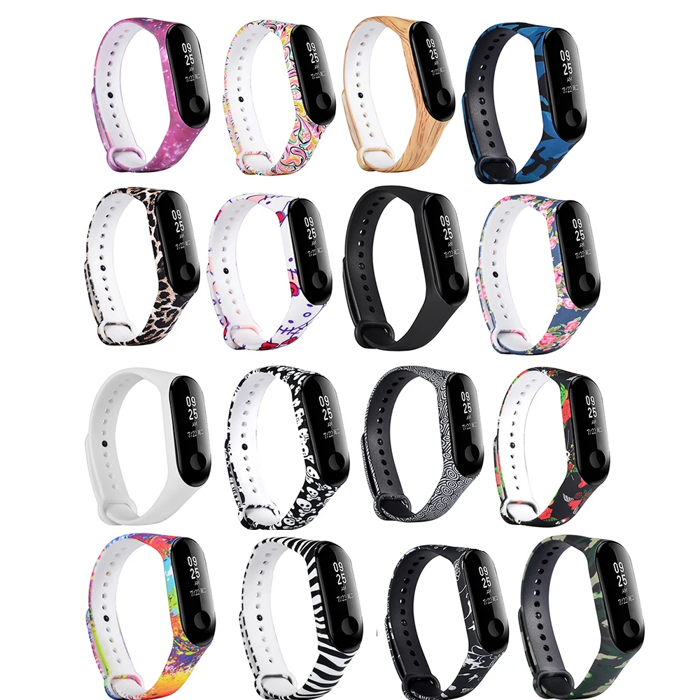 

16PCS/lot Colorful Silicone Smart Watch Wristbands Straps For Xiaomi Mi Band 3 Bracelets Watchbands Wristbands For Miband 3