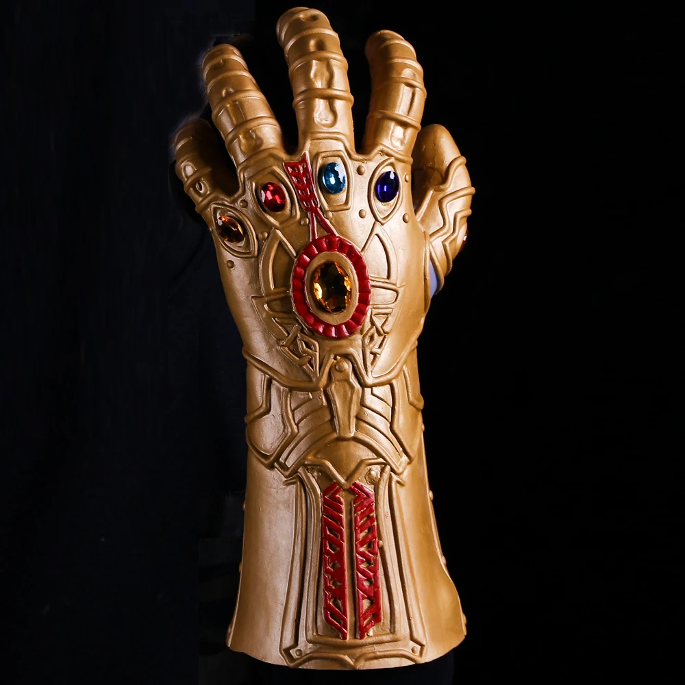 Мстители: бесконечные войны танос Бесконечность гаунтлет Косплей латексные перчатки супергерой Мстители танос перчатки Аксессуары для вечеринки в стиле Хэллоуин