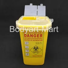 1Л желтый пластиковый контейнер для татуировок для тату-художника, поставка SCR-A2