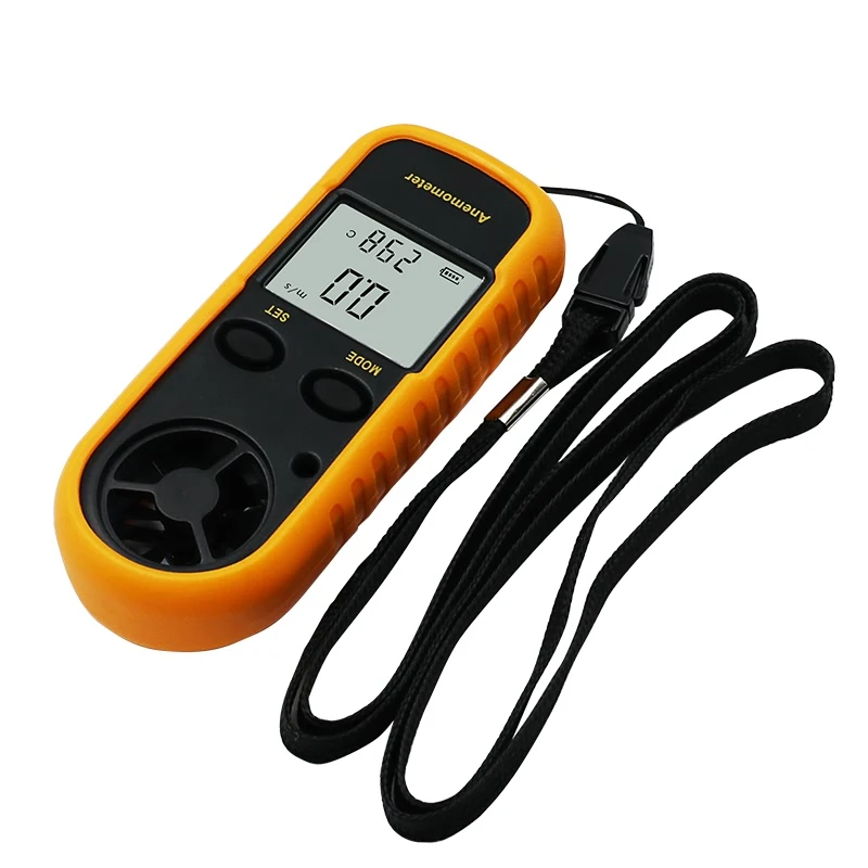 Digital Anemometer 0-30m/s Wind Speed Meter -10 ~ 45C Temperature Tester Anemometro with LCD Backlight Display