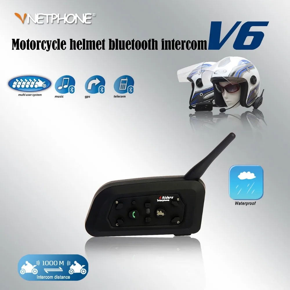 A pair V6 Bluetooth Motorcycle Helmet Accessories Speaker