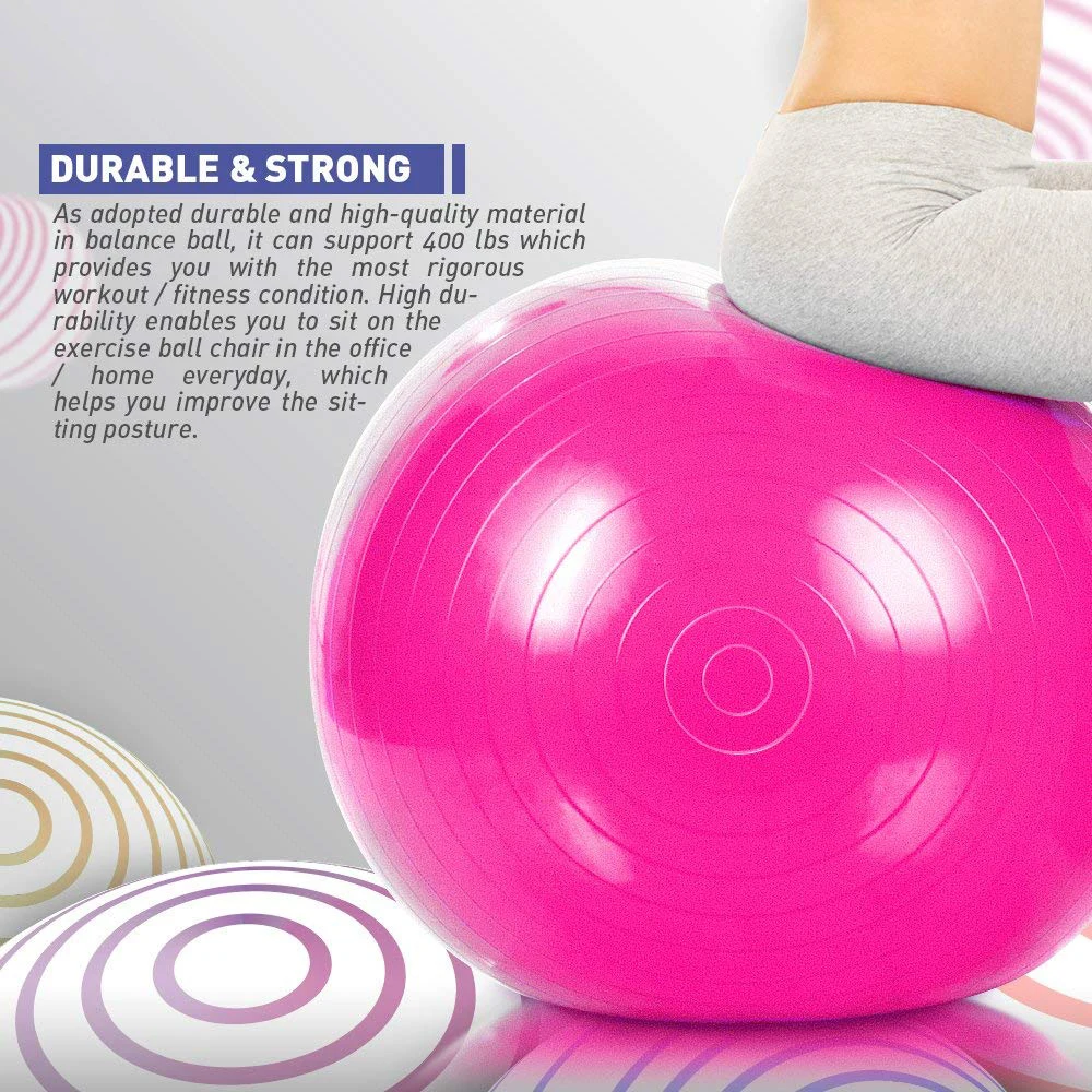 Nieoqar Sports Yoga Balls Bola Pilates Fitness Gym Balance Fitball Exercise Pilates Workout Massage Ball 55cm 65cm 75cm 85cm