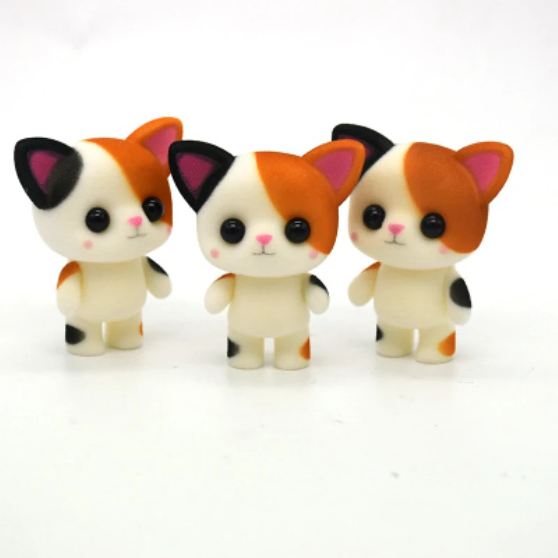 10 шт./лот 6,5 см милая мягкая игрушка игрушки Kawaii Мини кошки украшение автомобиля игрушечная фигурка игрушки для изысканe изысканные куклы L147