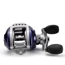 10+1BB Baitcasting Fishing Reel 6.3:1 Bait Casting Reel Adjustable Magnetic Brakes Brake Force 4KG