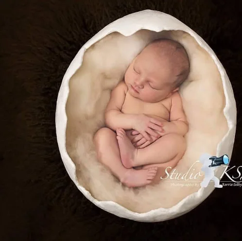 Реквизит для фотосъемки новорожденных, креативный Железный яичный скорлуп для малышей, студийный реквизит для фотосъемки