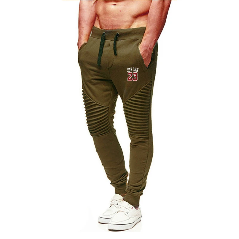 

Mens Joggers Casual Pants Fitness Men Sportswear Tracksuit Bottoms Skinny Pleated Sweatpants Trousers Gyms Jogger Track Pants